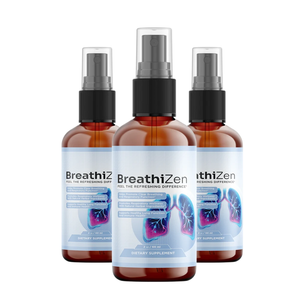 Breathizen™ respiratory support spray — 3 bottles